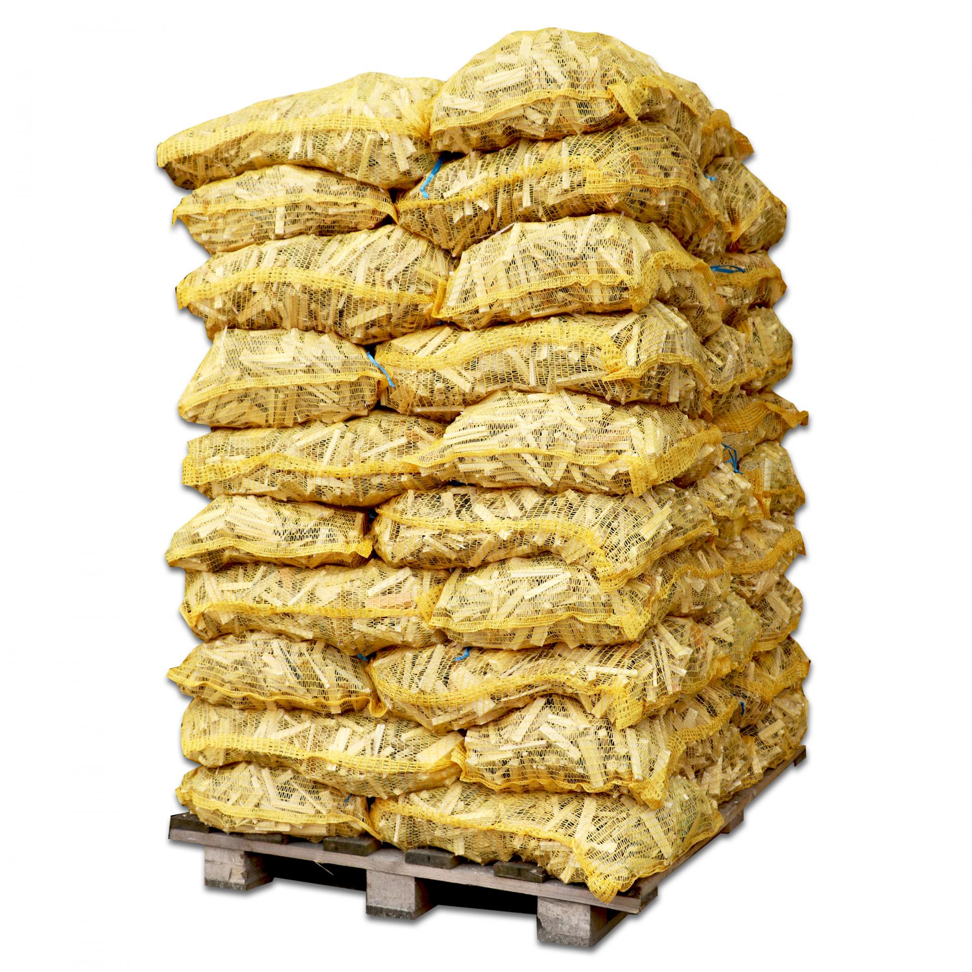 Bois d'allumage dans un sac en filet, 10 kilogrammes, bois d'allumage  pour la